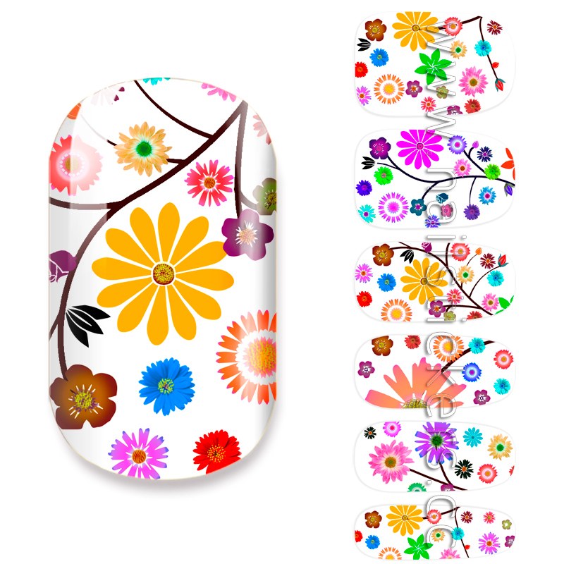 FLOWERS NAIL PATCH FOR NAIL ART