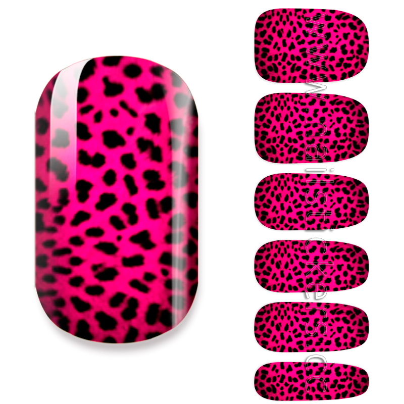 RED LEOPARD NAIL WRAP