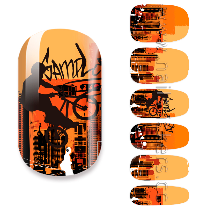 CITY OF SUNSET NAIL WRAPS